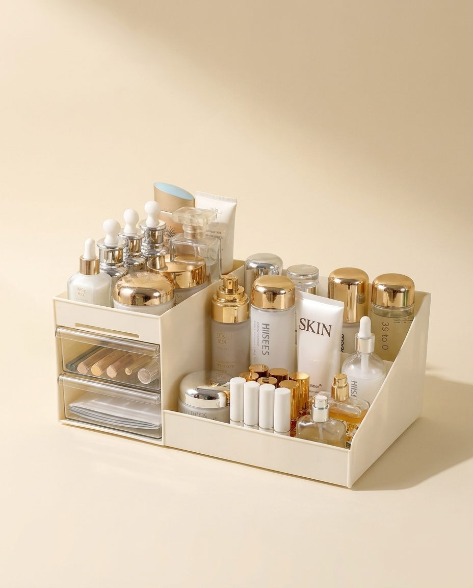 The organizer from the side, drawer detail